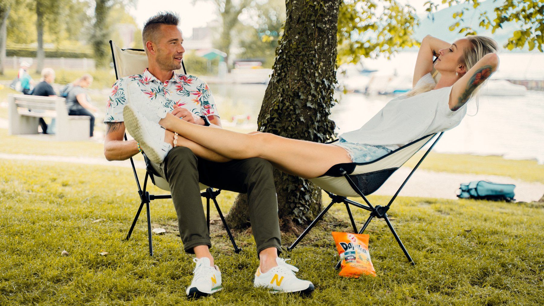 Sedie: Campingstuhl Trekony Hellblau – Nuovo e nell'imballaggio originale da Schwadernau venduto da Mike127