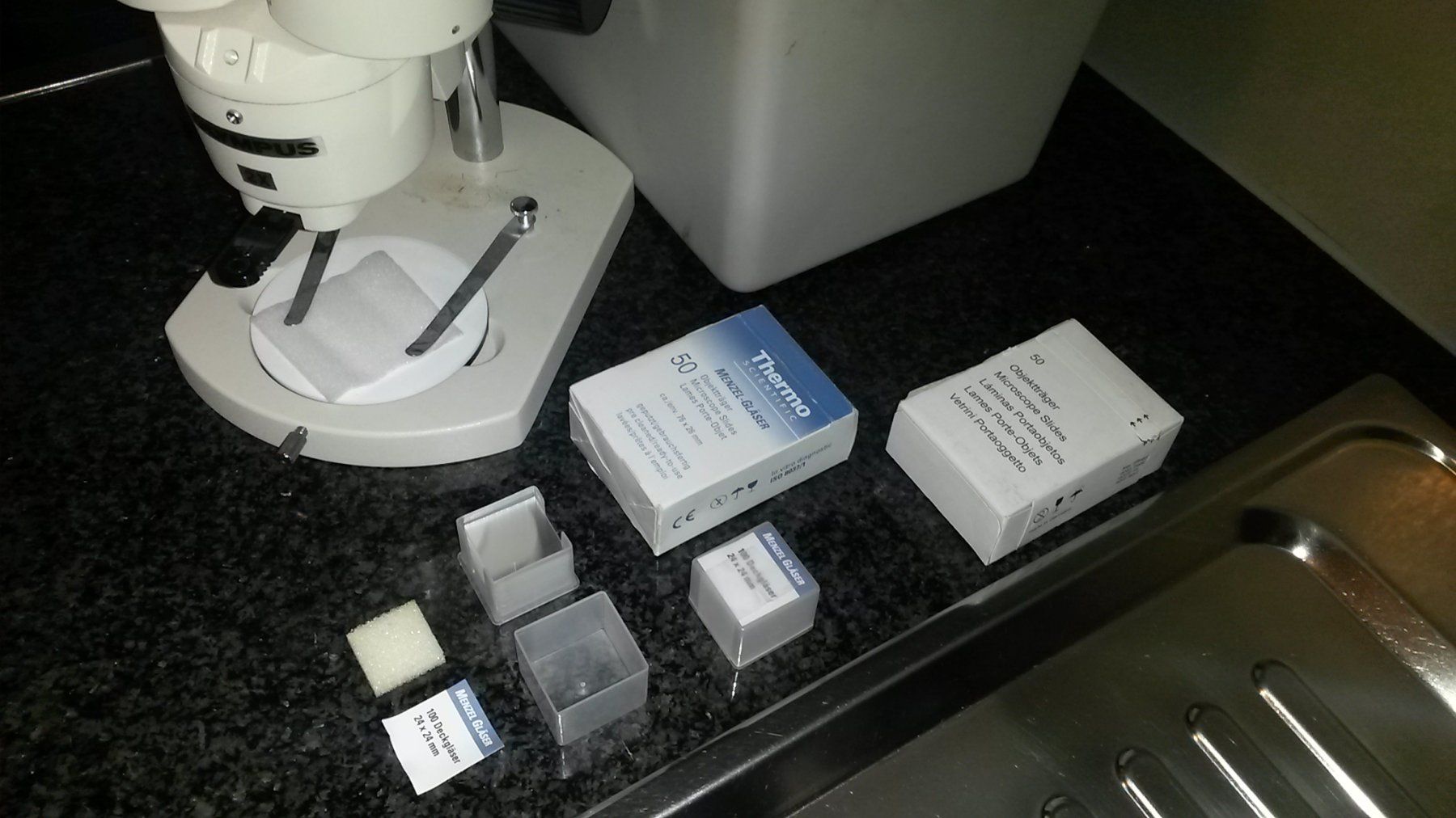 Microscopi: OLYMPUS VE - 3 Microscope Loupe, in BOX, JAPAN - testé ok – Usato da Lausanne venduto da asdyx 2