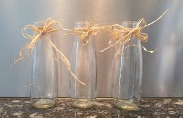 Deko Gläser Glasflaschen für Tischdekoration als Vase