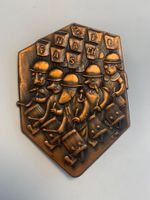 Fasnacht Basel Zugsplakette Kupfer 1947