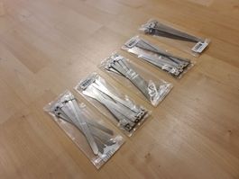 50x Chromstahl Kabelbinder L: 15cm ab 1.-