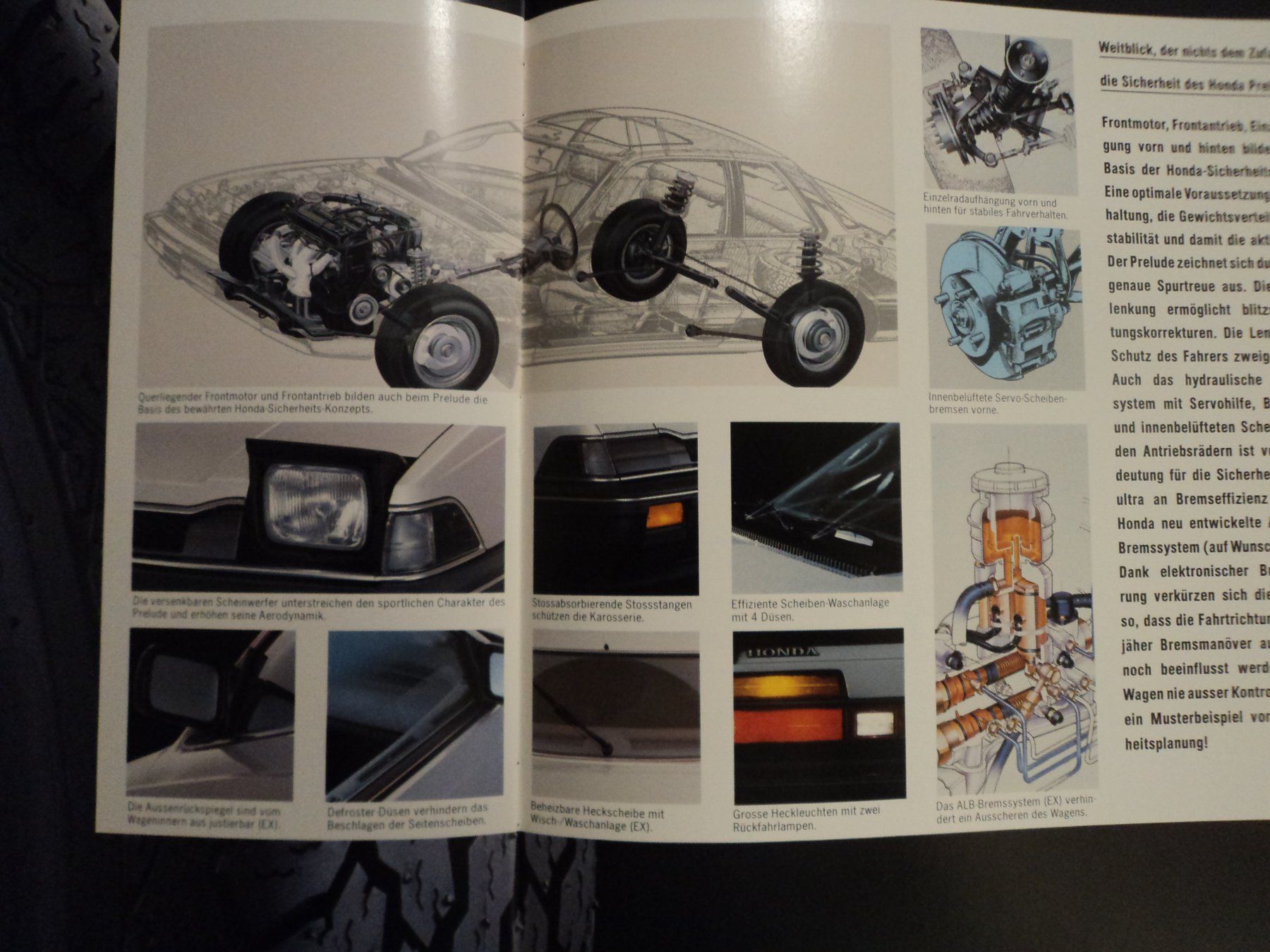 Honda Documenti: Prospekt Honda Prelude  ca.1982 mit EX – Usato da Schwarzenburg venduto da modelCARama 5