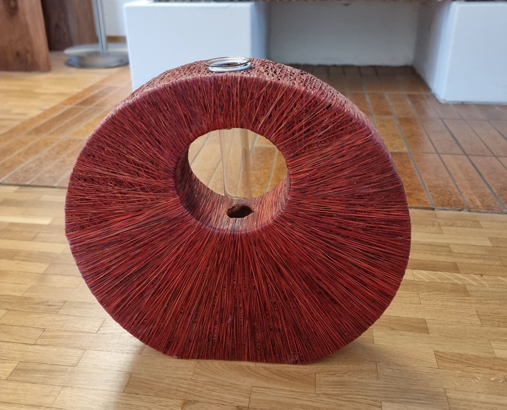 Vasi & Recipienti: Vase osier teinté orangé et soliflore en verre – Usato da Veyrier venduto da Leilazizou 2