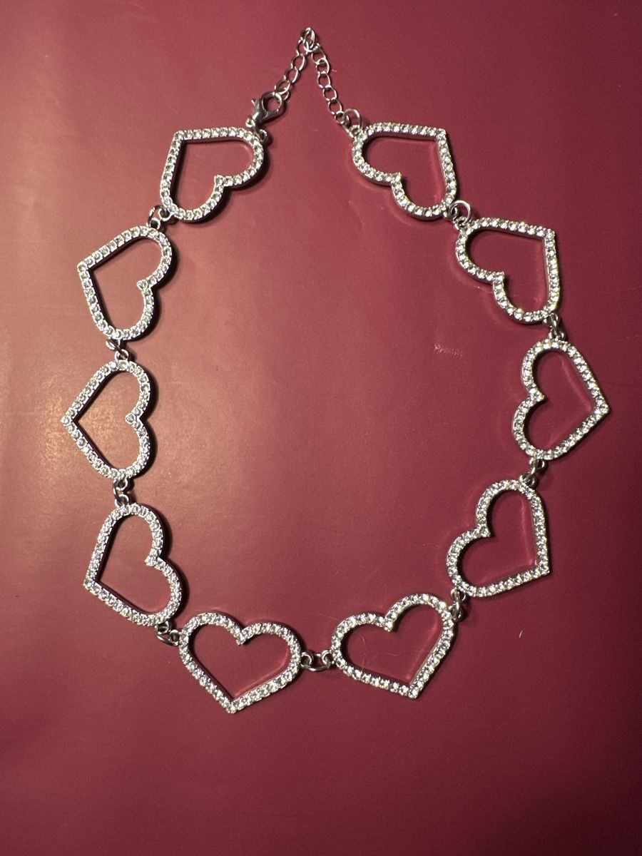 Catenine: Collier Strasssteine Herz – Nuovo (secondo la descrizione) da Bern venduto da schnupka