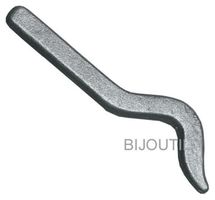 3 poinçons P + 1 + 0 - courbés 0,5 mm / Feingehaltstempel