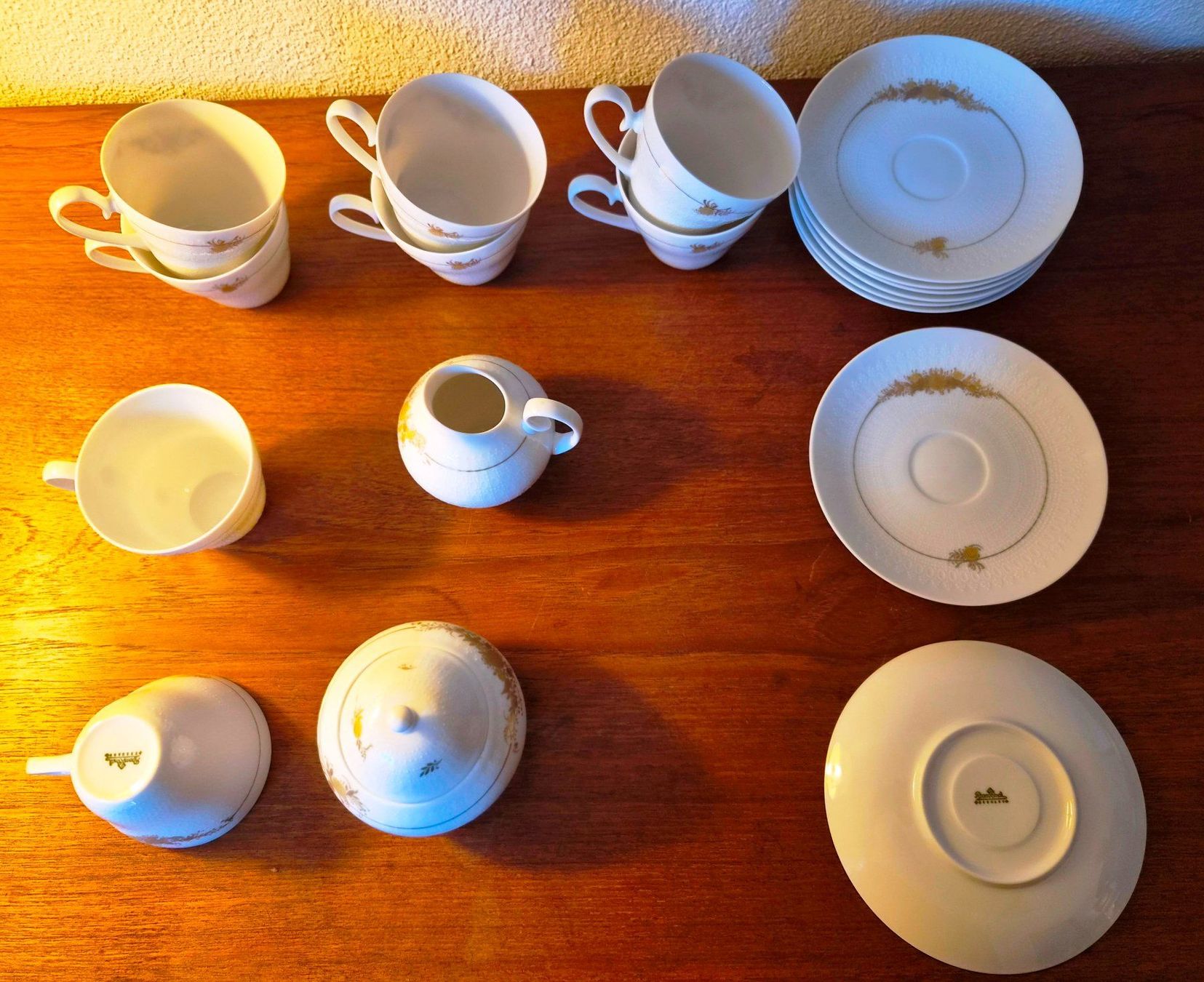 Rosenthal Set di piatti: Rosenthal studio-linie Kaffeeservice / Tee-Set Golddekor – Usato da Zürich venduto da Primanoctis
