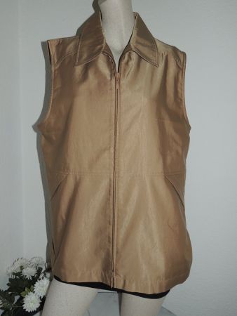 SCHÖNES GILET "VERSE" SATIN COTTON NEU L