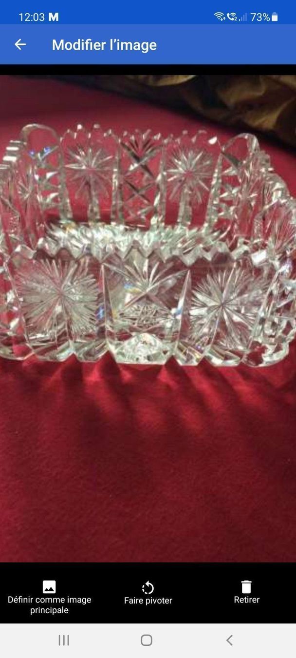 Portacenere: Superbe cendrier cristal taillé vintage – Nuovo (secondo la descrizione) da Rennaz venduto da Loraccar 1