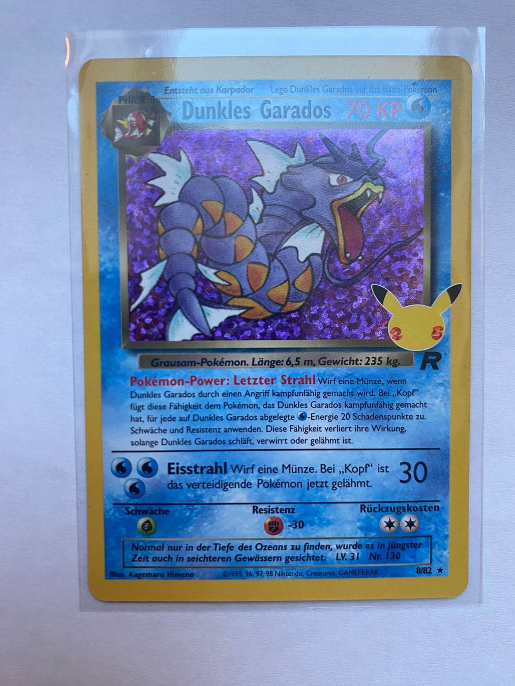 Pokémon Carte collezionabili: Pokemon Dunkles Garados CEL TR 8 Celebrations DE – Nuovo (secondo la descrizione) da Weingarten-Kalthäusern venduto da McGmavlo
