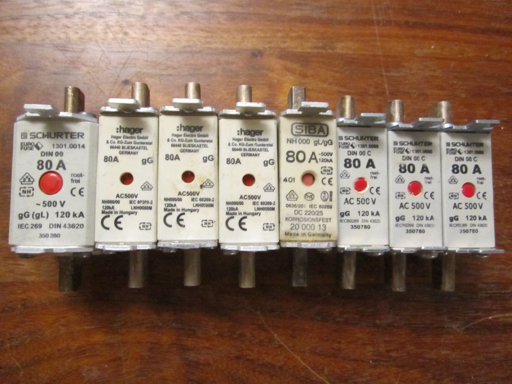 Componenti elettronici: Sicherungen NH00  80Amp. 14Stk. – Nuovo (secondo la descrizione) da Zuchwil venduto da Bobi11 1