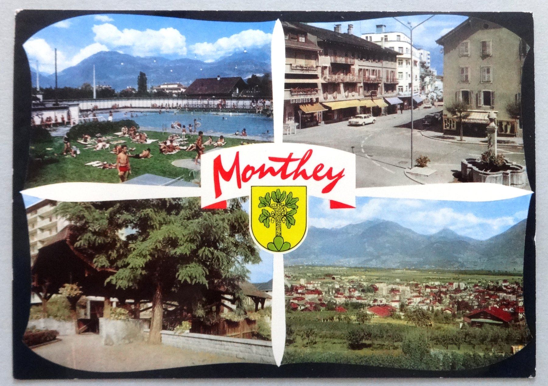 Cartoline postali: Monthey – Usato da Fétigny venduto da Billy2miny