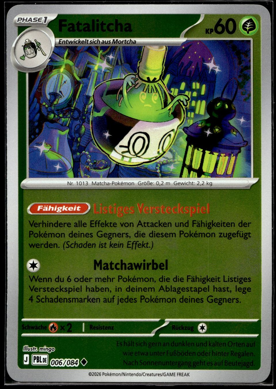 Pokémon Carte collezionabili: Fatalicha (PBL DE 006/084) - Reverse Holo – Usato da Affoltern am Albis venduto da Chiesa_5