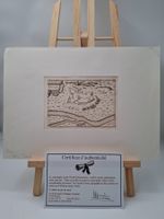 🌟 Rare Gravure - XVIIe - Plan Fortifié Fronsac + Certificat