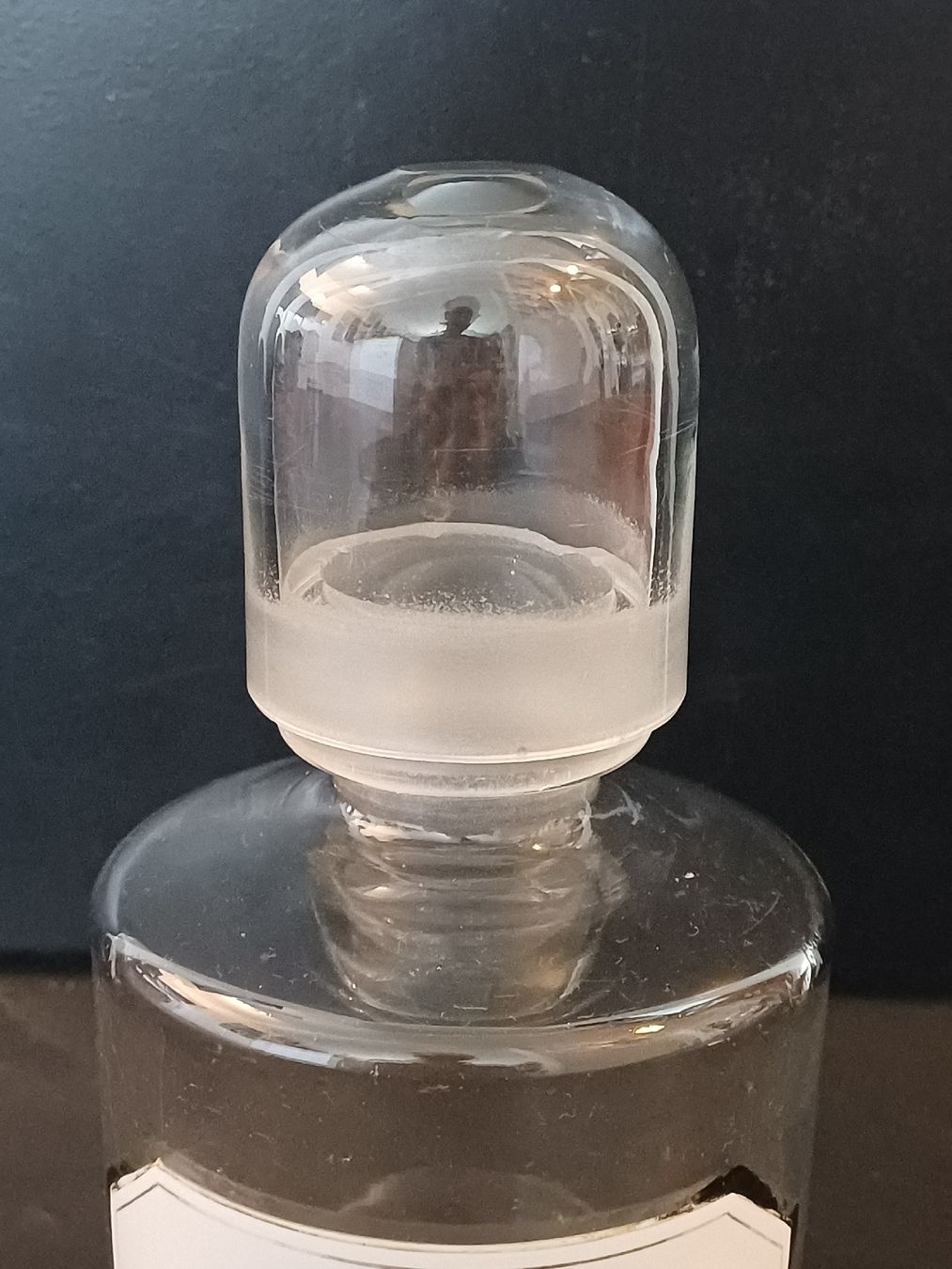 Accessori da laboratorio: Alte Apothekerflasche, Leinöl roh – Usato da Niederuzwil venduto da wolkenlos80 9