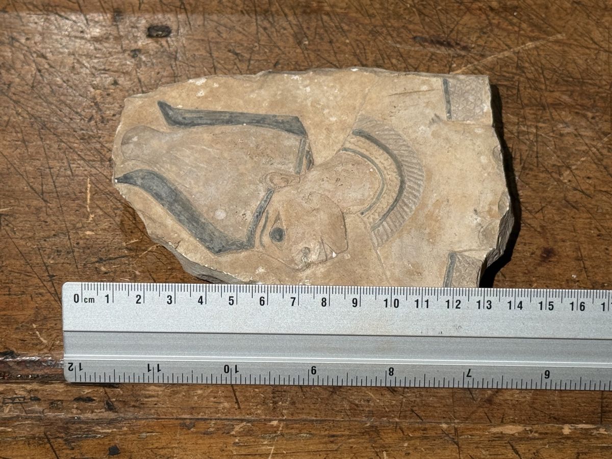 Skulpturen & Statuen: Antike Steinplatte mit Darstellung eines Pharaos  – Gebraucht aus schaffhausen von VintAntik_1980 6