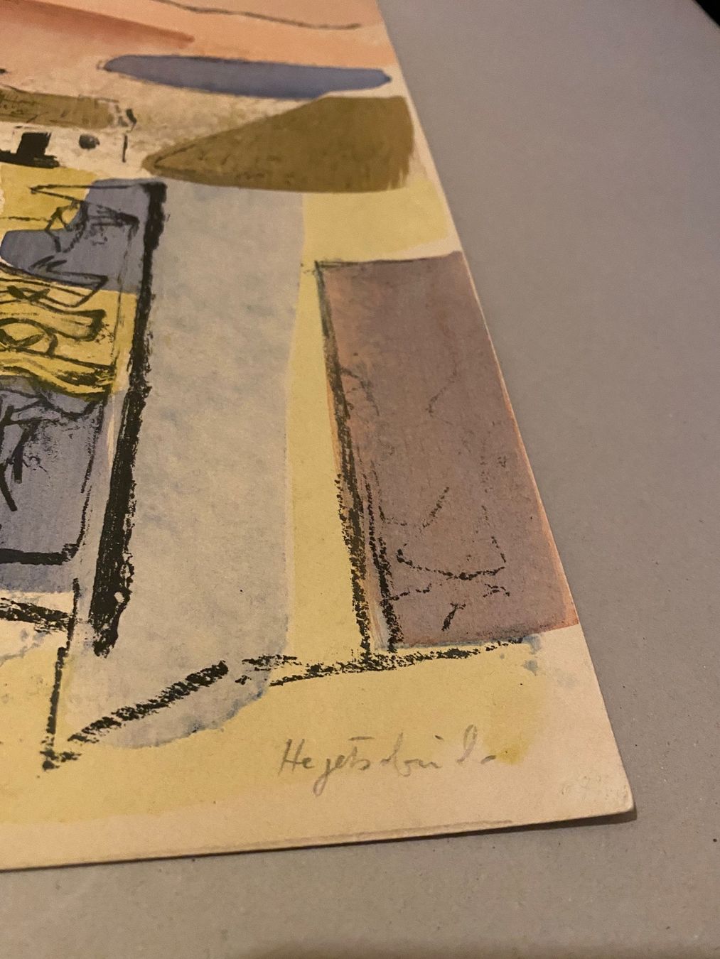 Grafica & Litografie: Schöne Lithographie mit Signatur (Hegedüs Béla) – Usato da Münchwilen TG venduto da Mercurius63 2