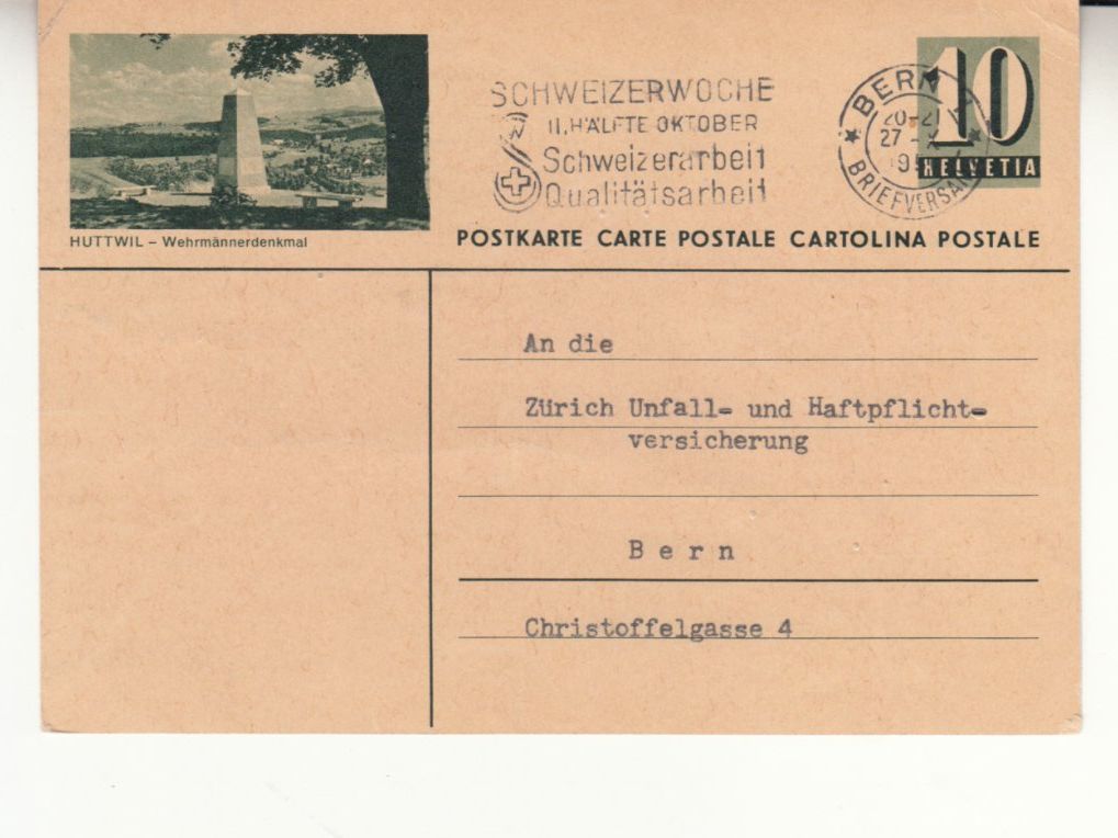 Tutti i francobolli: SGK 183.204 (Huttwil) mit ST Bern – Usato da Bürglen TG venduto da StampGraf