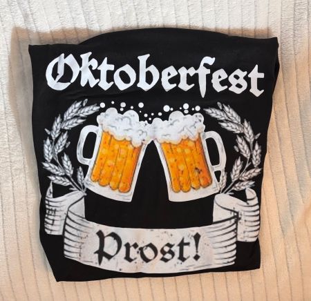 Oktoberfest T-Shirt Gr. M, schwarz, Prost! 🍻 🎉 👍🏼