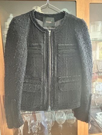Veste courte Maje noire style Chanel taille 36