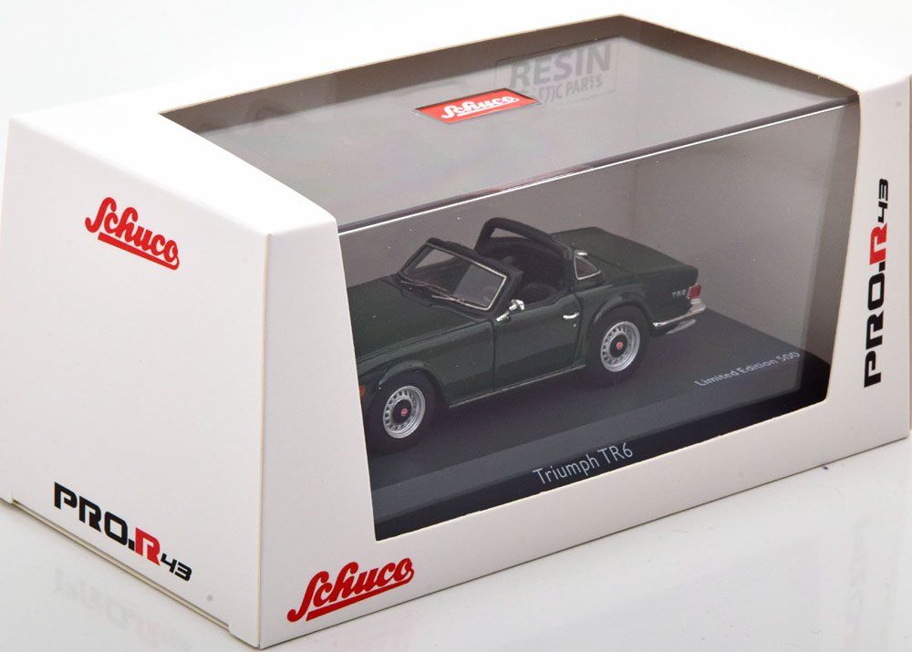 Triumph Modellini d'auto: TRIUMPH TR6 DUNKELGRÜN 1:43 SCHUCO – Nuovo e nell'imballaggio originale da Suhr venduto da Moebelsiralfred 2