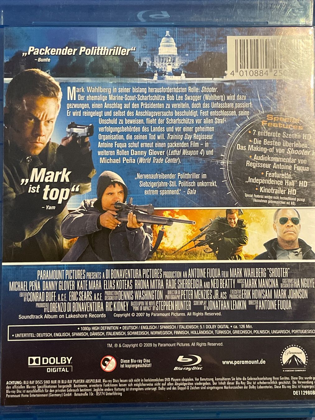 Tutti i DVDs: Shooter  (2007) – Usato da Waldenburg venduto da Gonzo8 1