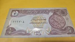 Irakische Banknote - Halber Dinar - Seltenes Sammlerstueck