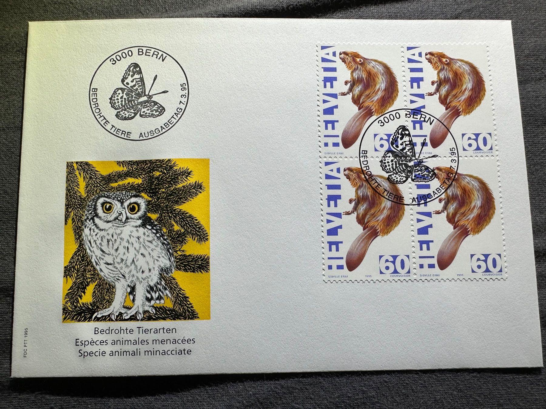Tutti i francobolli: 1995 FDC Ersttagumschlag – Usato da Stettfurt venduto da 2442