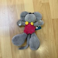 Diddl Maus Plüschtier mit Saugnäpfen guter Zustand