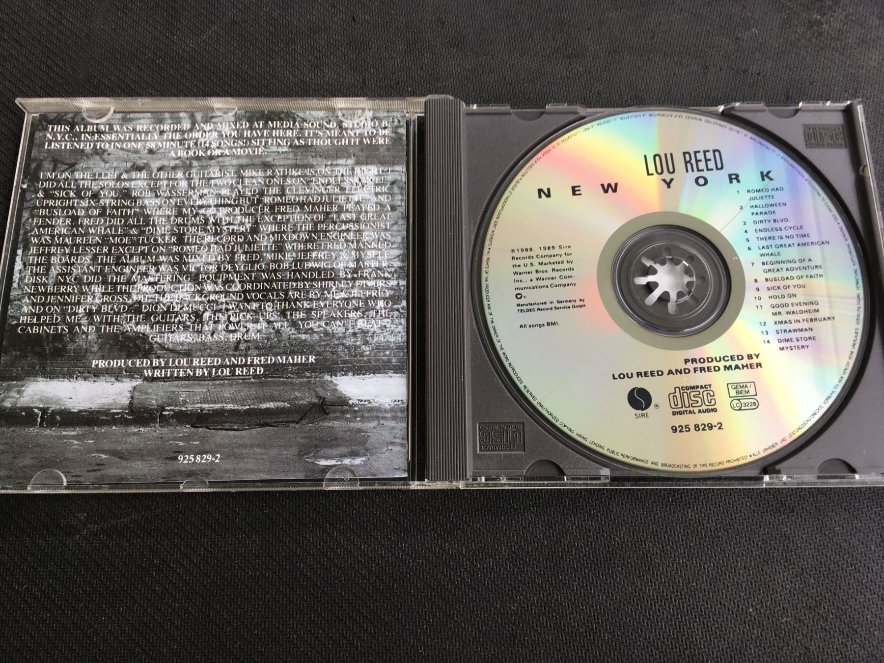 CD: Lou Reed - New York -CD- – Usato da St.Gallen venduto da MedienJoe 1