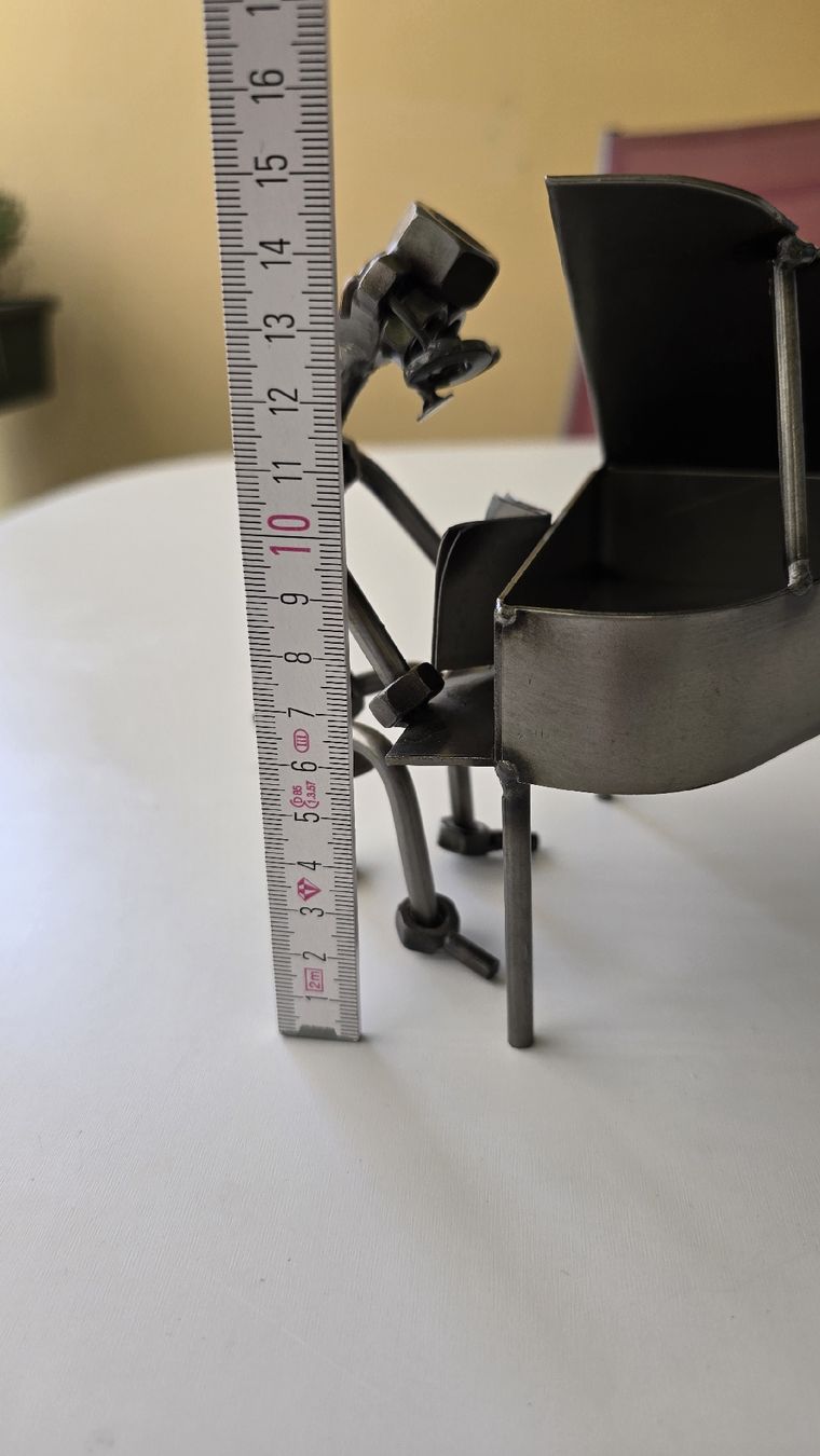 Statuette: Klavierspieler aus Metall – Usato da Zürich venduto da Bauer19 4