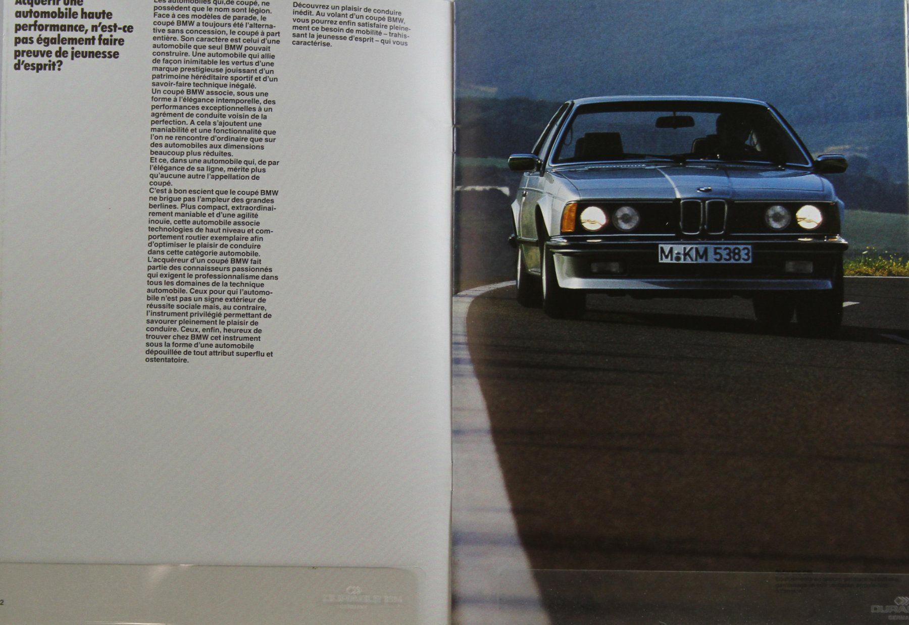 BMW Dokumente: PROSPEKT | BMW- 635CSi - 635CSi KAT - TYP E24   | AB 01.1986 – Gebraucht aus Unterägeri von Isha04 1