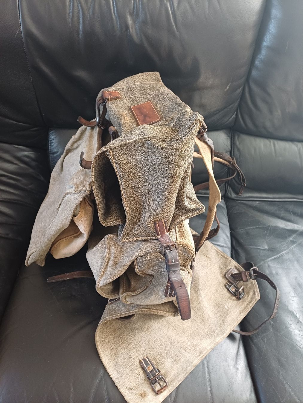 Schweizer Armee Zaini: Blachenrucksack Schweizer Armee ca 1920 – Usato da Ebersecken venduto da Napf08 4