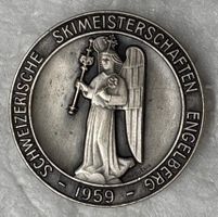 Schweizer Skimeisterschaften Engelberg 1959 Abzeiche Rarität