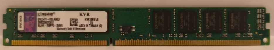 Kingston Memoria / RAM: Kingston ValueRAM 8GB DDR3 Ram – Usato da Benglen venduto da Deleter