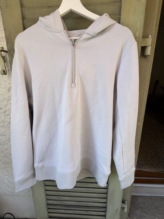 Boggi Milano B Tech Herren Hoodie / Half-Zip – Hellgrau