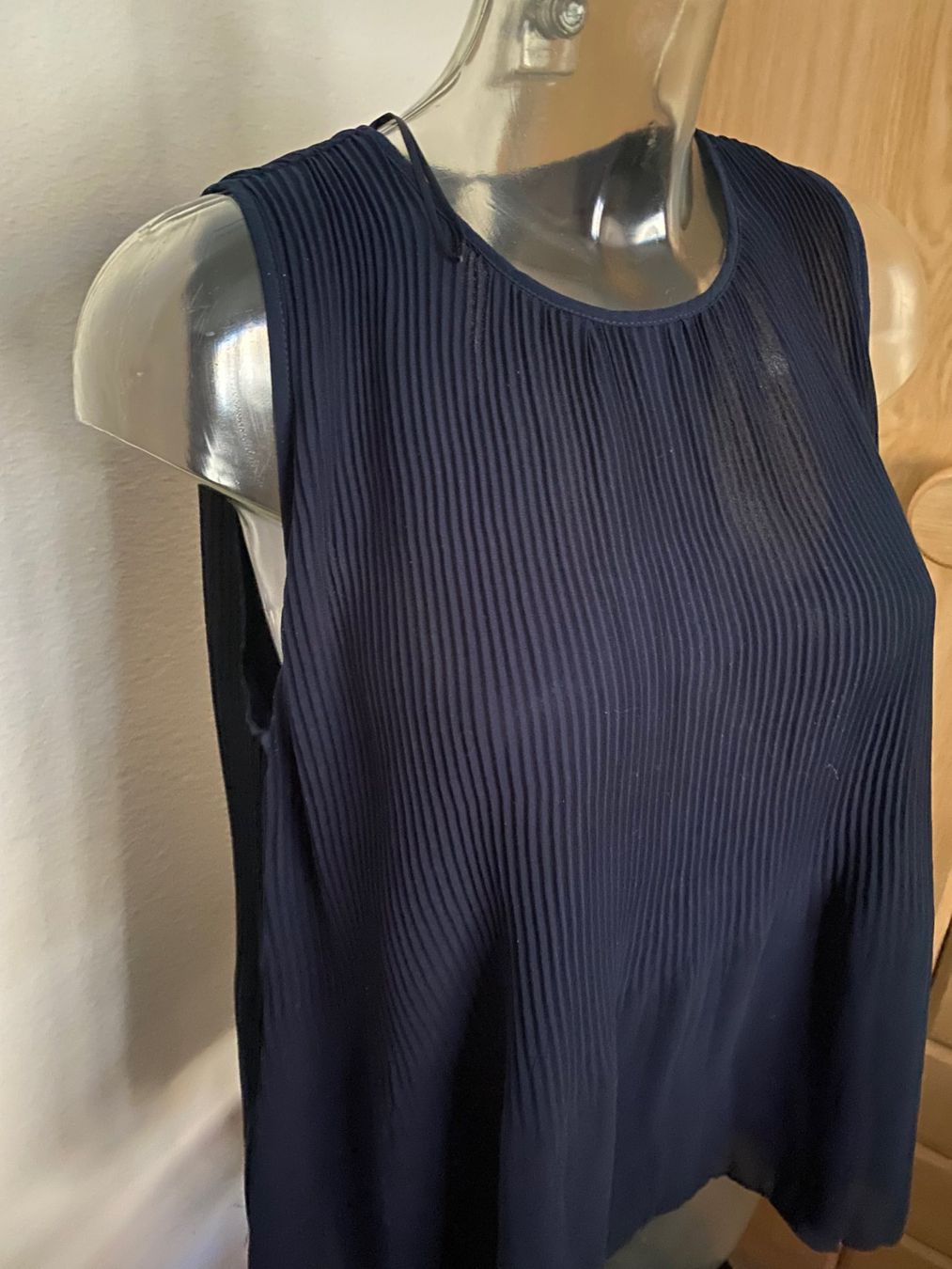 Zara Top: Zara Basic Long-TOP Grösse L dunkelblau – Usato da Allenwinden venduto da Obalu 1