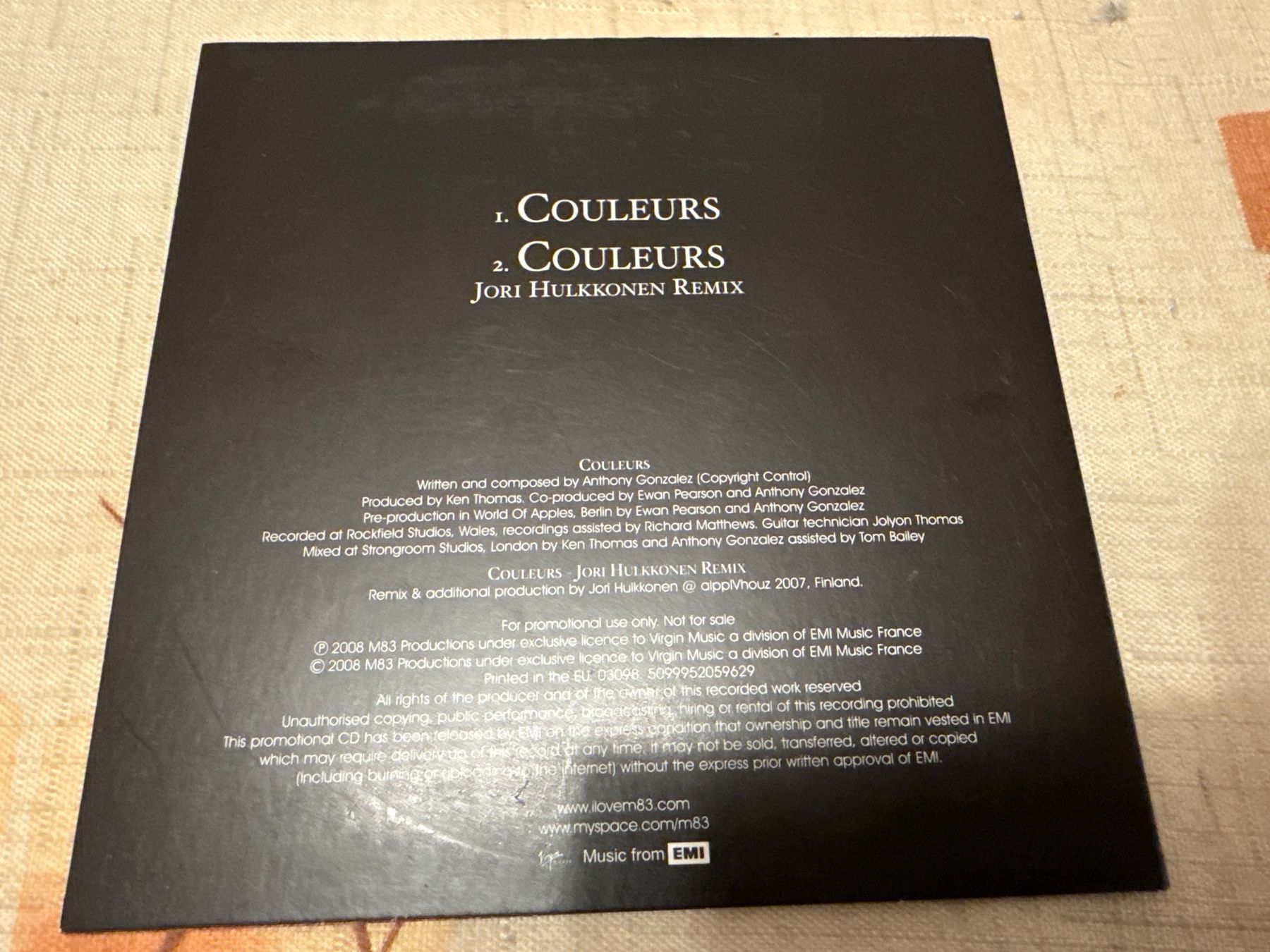 CD: M83 - Couleurs – Usato da Schaffhausen venduto da D-MAC 1
