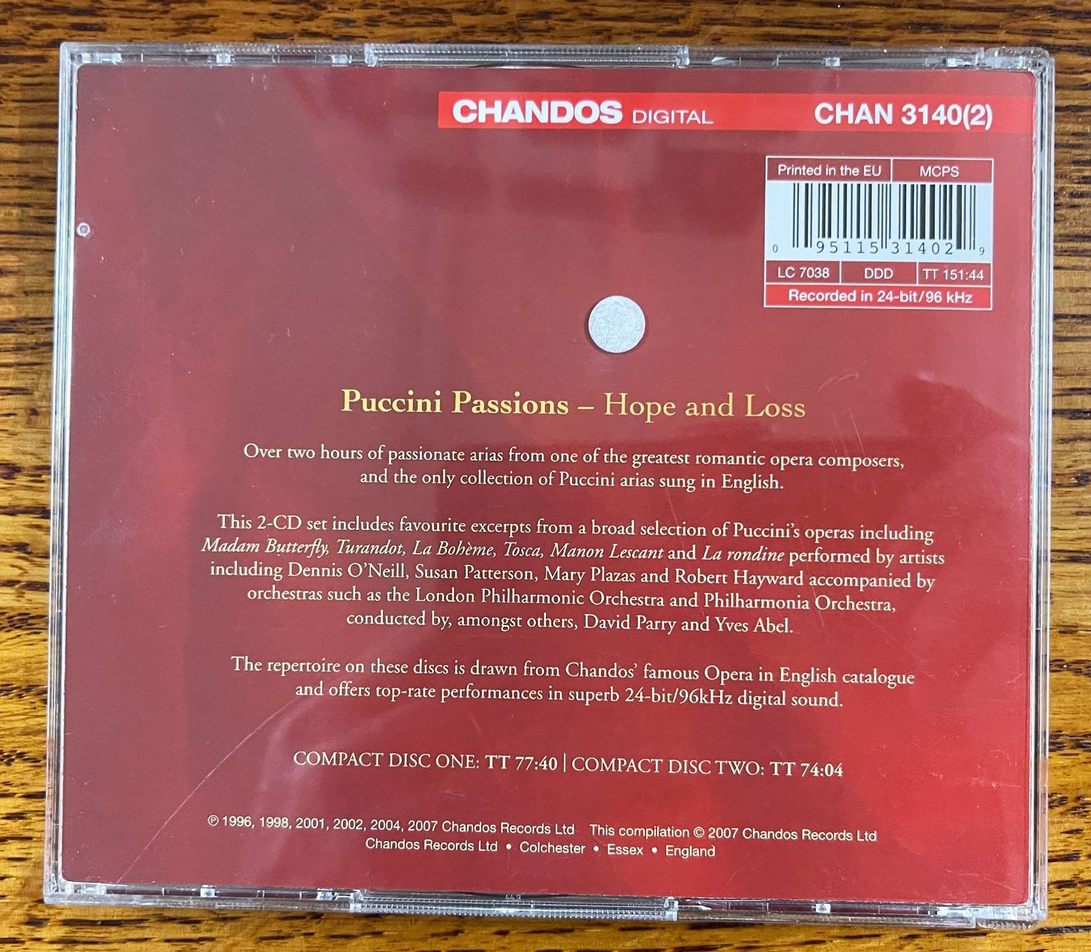 CD: PUCCINI passions CD – Usato da Oftringen venduto da Vucki 1