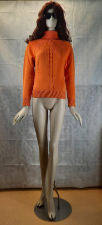 NATURALINE Damen Rollkragen Pullover Bio-Cotton Orange Gr. S