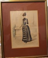 jolie gravure de mode d'époque 1900, Abel Goubaud éditeur