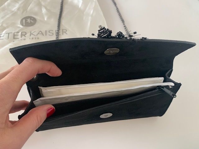 Kaiser Borse da donna: Clutch& Umhängetasche Peter Kaiser, schwarz, neu – Nuovo e nell'imballaggio originale da Otelfingen venduto da Sales012 3