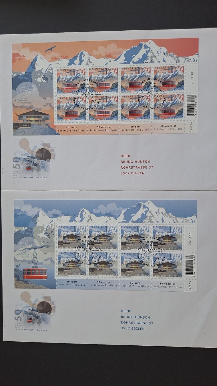 Tutti i francobolli: 2017,Nr.1618-1619 FDC – Nuovo (secondo la descrizione) da Pratteln venduto da walti-6060