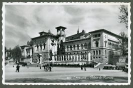 AK sw Lausanne VD Palais de Rumine ≈ 1954 