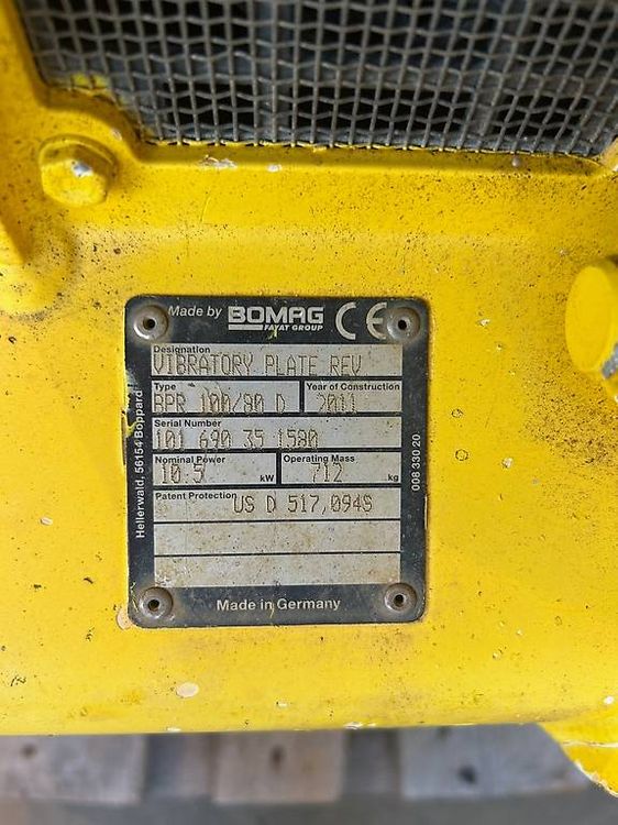 Bomag Rüttelplatte gebraucht kaufen bei