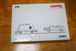 SET MÄRKLIN Wagon-citerne de la DB, camion-citerne art.47903