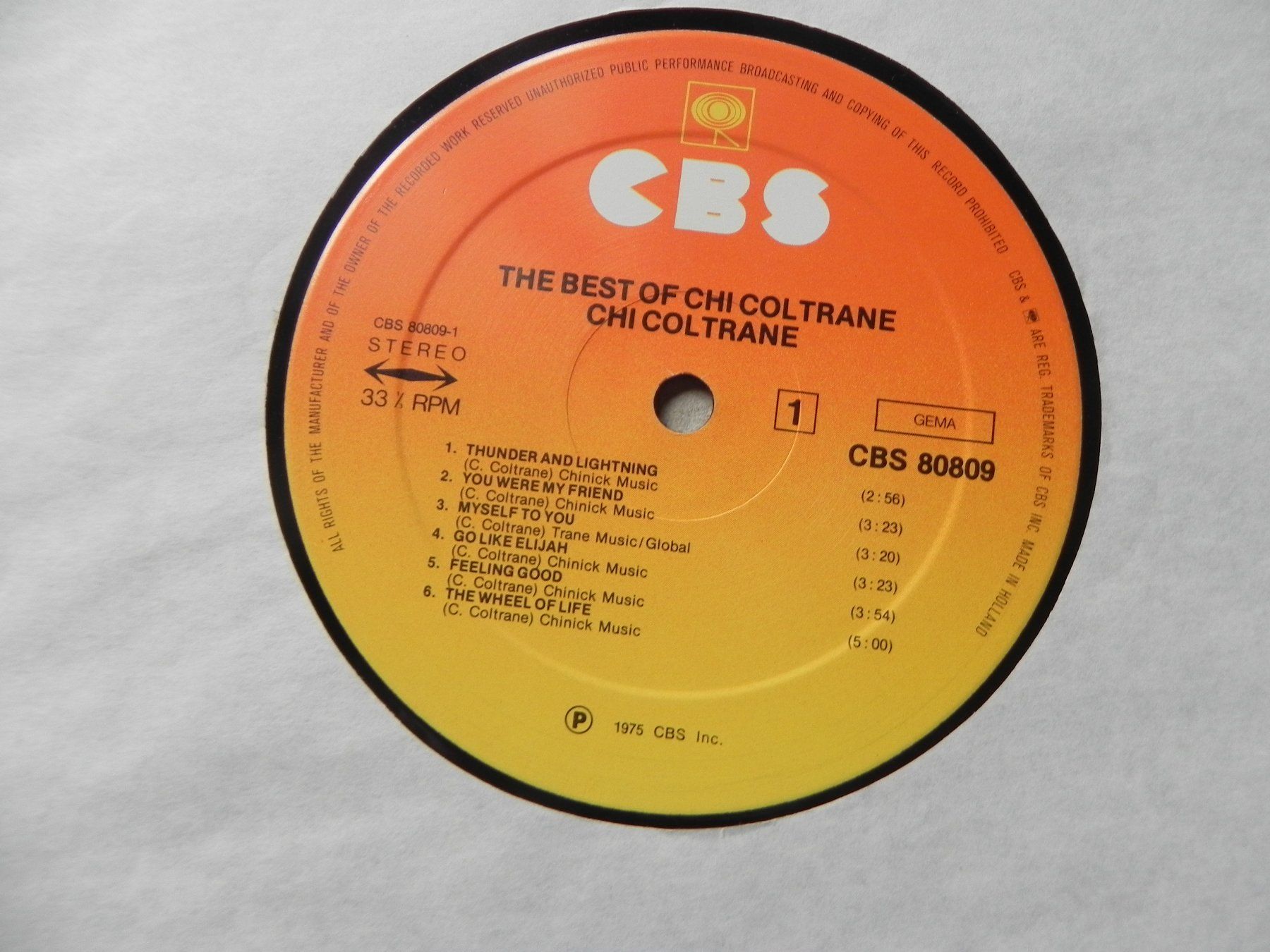 LP USA Rock Sängerin Chi Coltrane 1975 The Best of (Gebraucht) in ...
