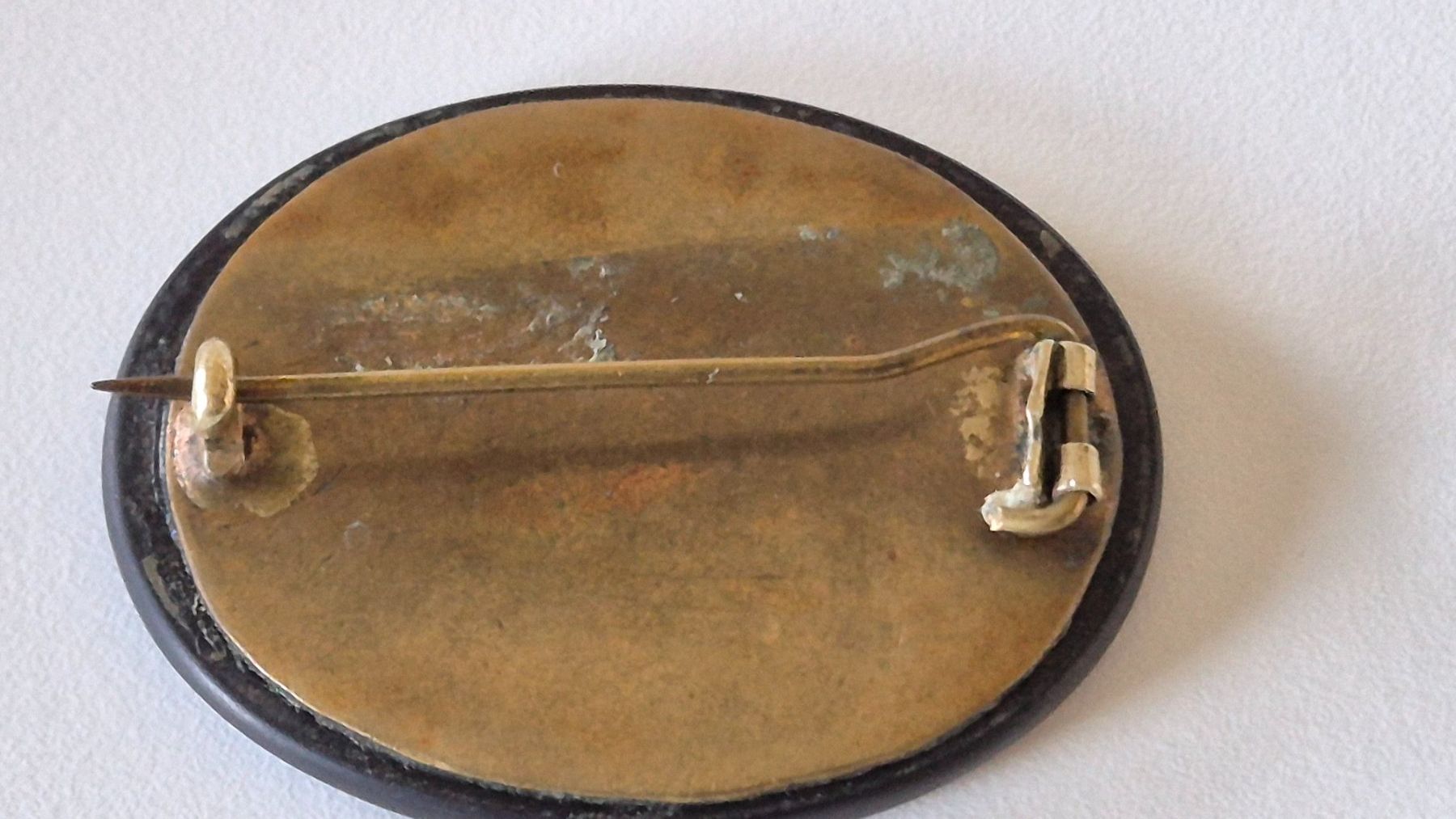 Spille & Fermagli: Brosche Pietra Dura, antik – Usato da Illnau venduto da Bab58blau 2