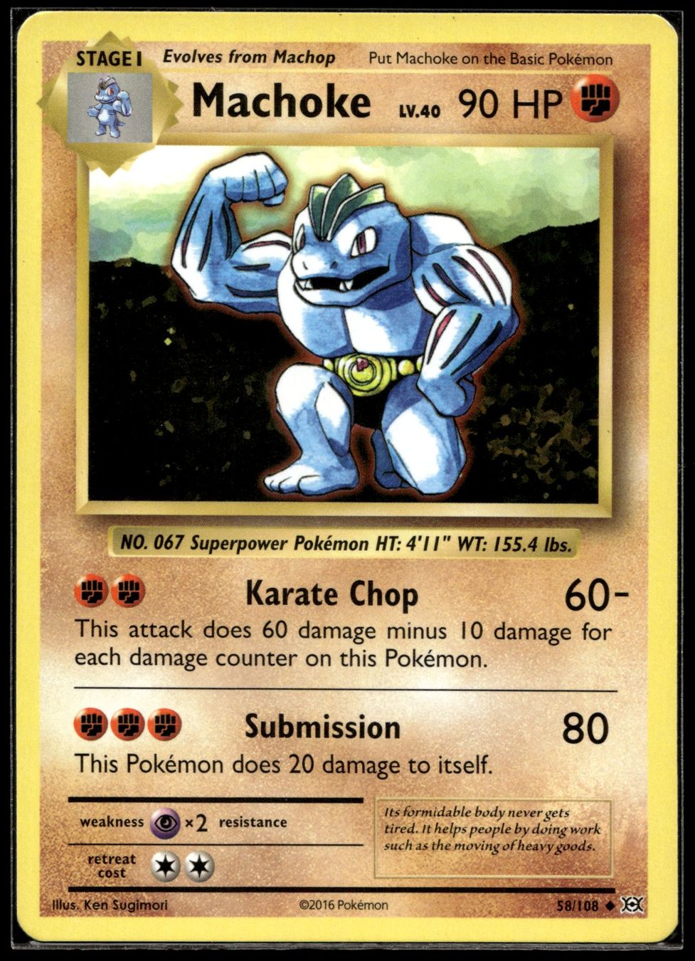 Pokémon Carte collezionabili: Machoke (EVO EN 58/108) – Nuovo (secondo la descrizione) da Affoltern am Albis venduto da Chiesa_5