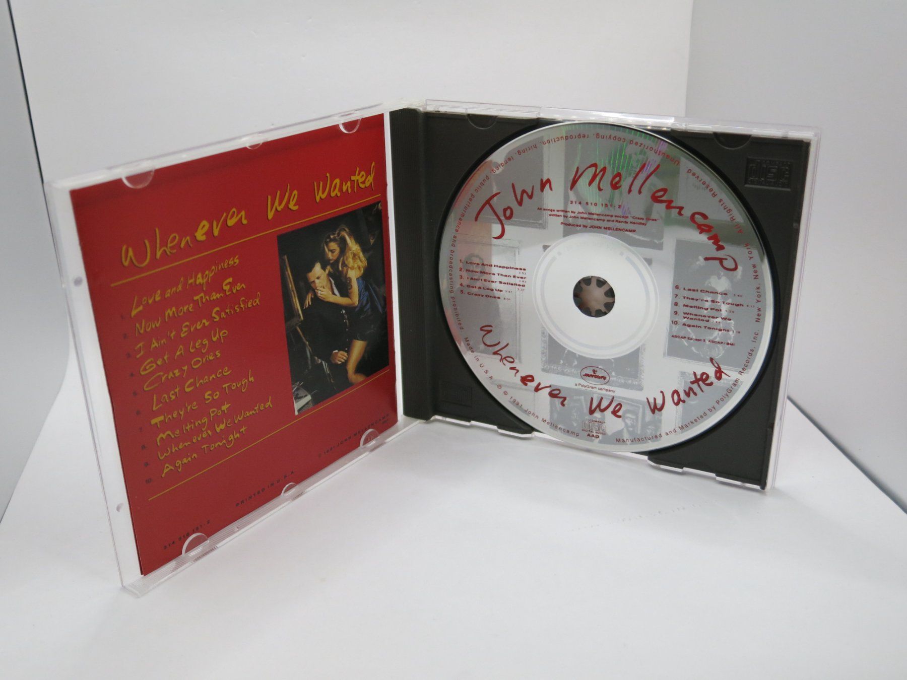 CD: CD John Mellencamp – Whenever We Wanted – Usato da Ernetschwil venduto da luisvonerni 1