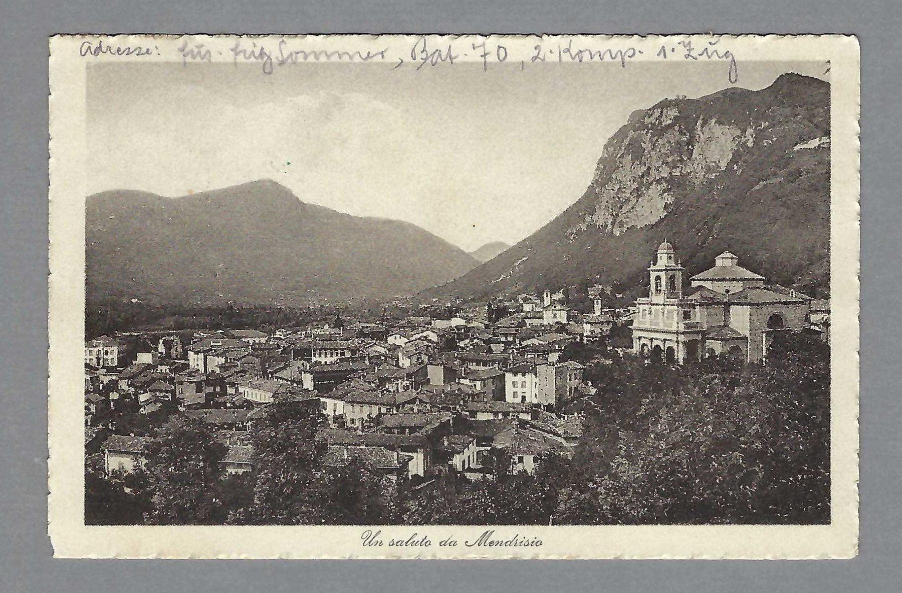 Cartoline postali: FP-0, MENDRISIO, PANORAMA – Usato da Pura venduto da ulisse1957